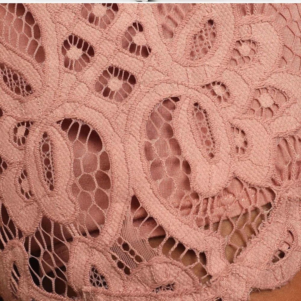 Free People Adella Blush Lace Shorts - Picture 13 of 13